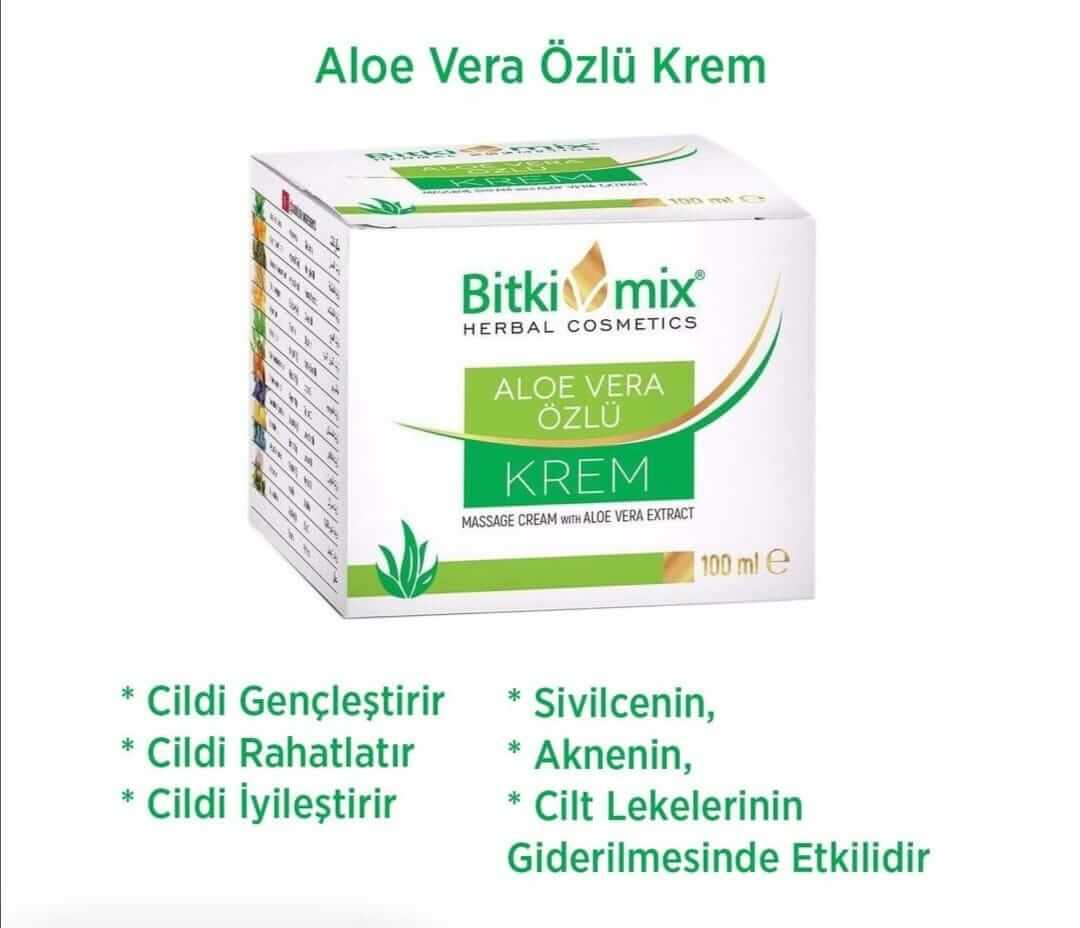 Aloe Vera Özlü Krem 100ML.
